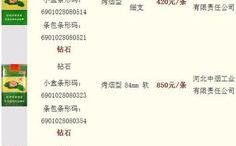 荷花牌香烟价格一览表,品味经典，领略烟香魅力